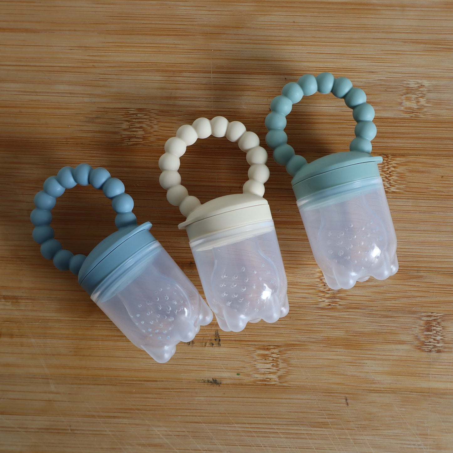 Baby Fruit Feeder and Tray - Safe Self-Feeding & Teething Relief.