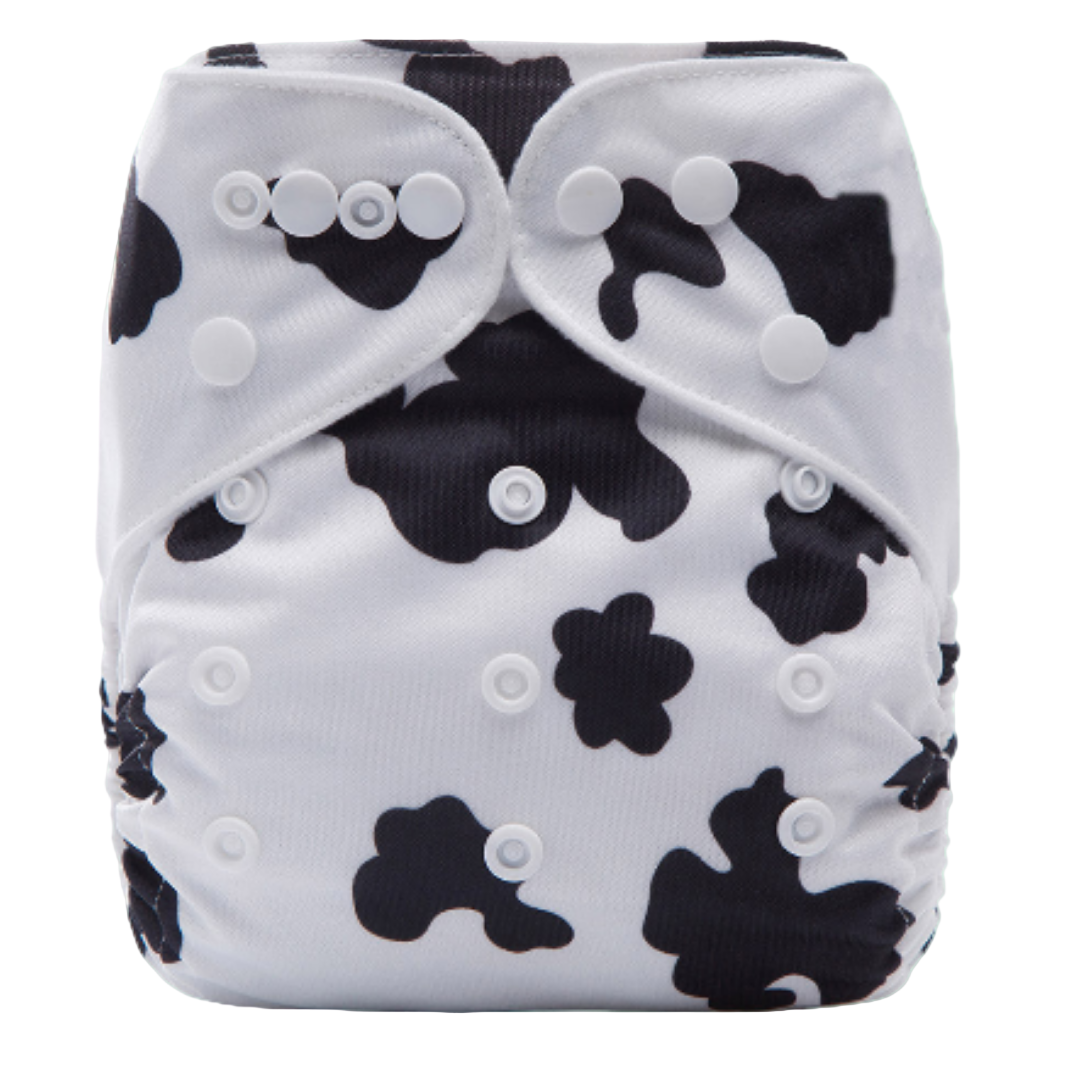 Reusable Cloth Nappies - One Size Fits 3-17kg with Bamboo Insert