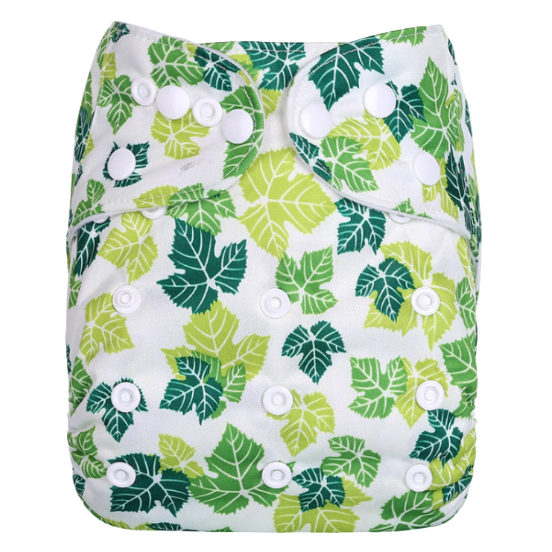 Reusable Cloth Nappies - One Size Fits 3-17kg with Bamboo Insert