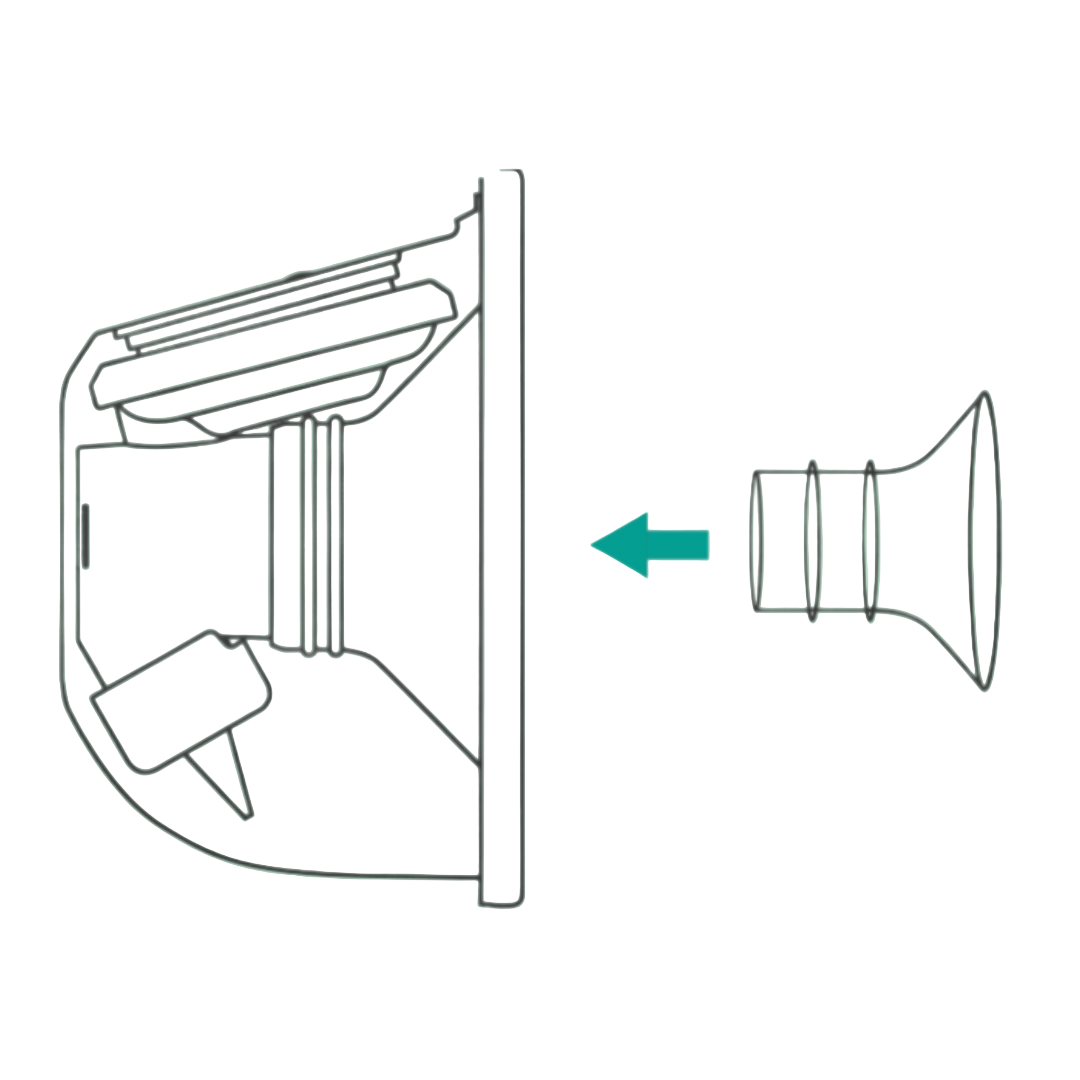 Breast Pump Shield Inserts - 5 Sizes, Better Fit & Suction
