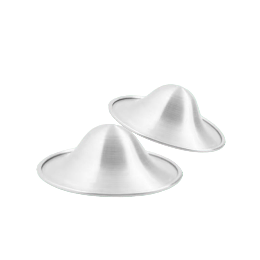 Sterling Silver Nipple Cups 2 Pack - Natural Healing for Sore Nipples