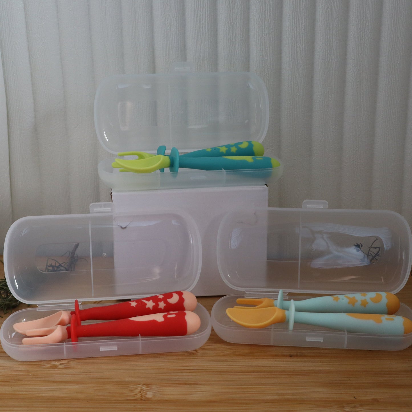 Bendable Baby Fork and Spoon Set - Self-Feeding Utensils