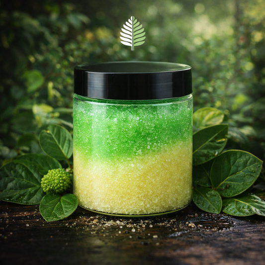 Kawakawa Sugar Scrub NZ | Natural Exfoliating Body Scrub | Tiny Leaf NZ