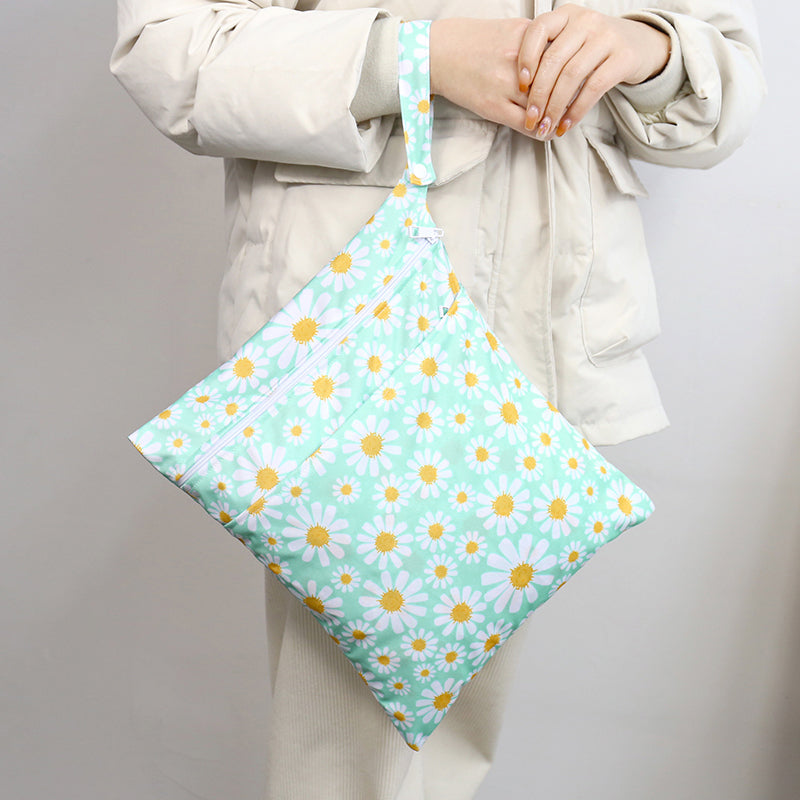 Reusable Wet Bags for Cloth Nappies - Dual Compartment, Waterproof