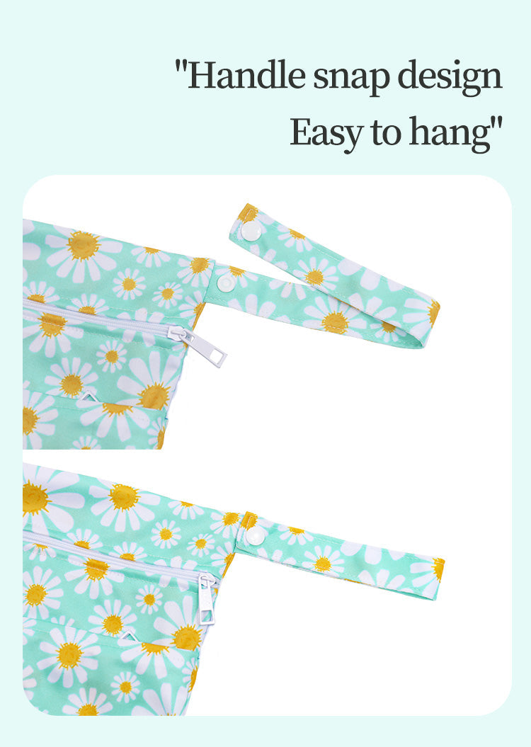 Reusable Wet Bags for Cloth Nappies - Dual Compartment, Waterproof