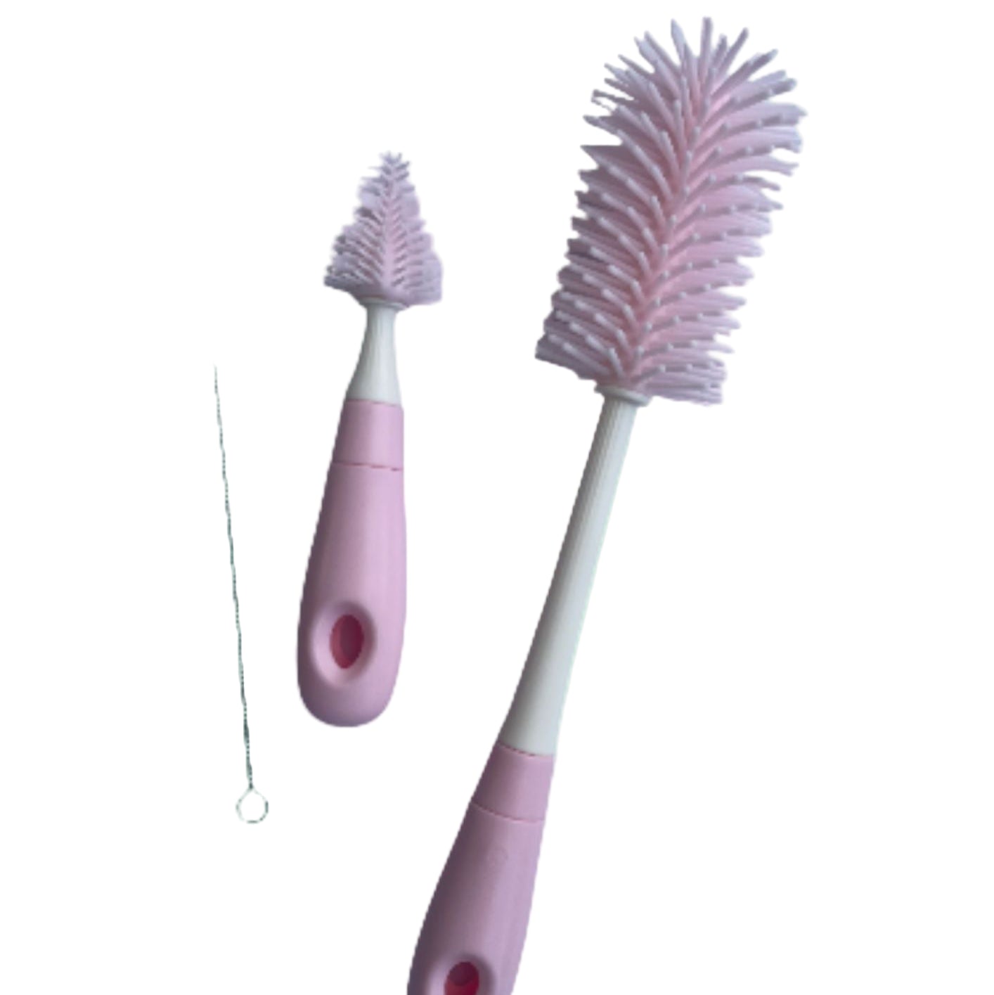 Silicone Bottle Brush Set 3-Pack - For Bottles, Teats & Straws