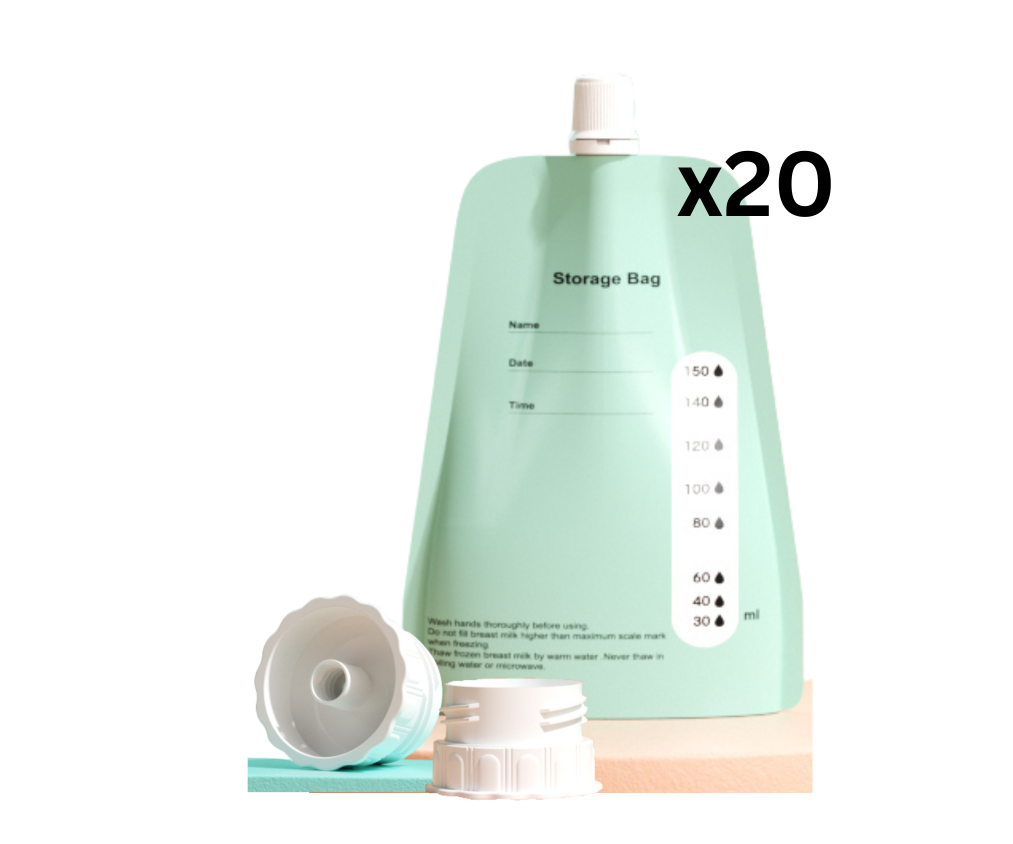 Breast Milk Storage Bags 20 Pack - Connectable, Pump Direct & Feed Direct